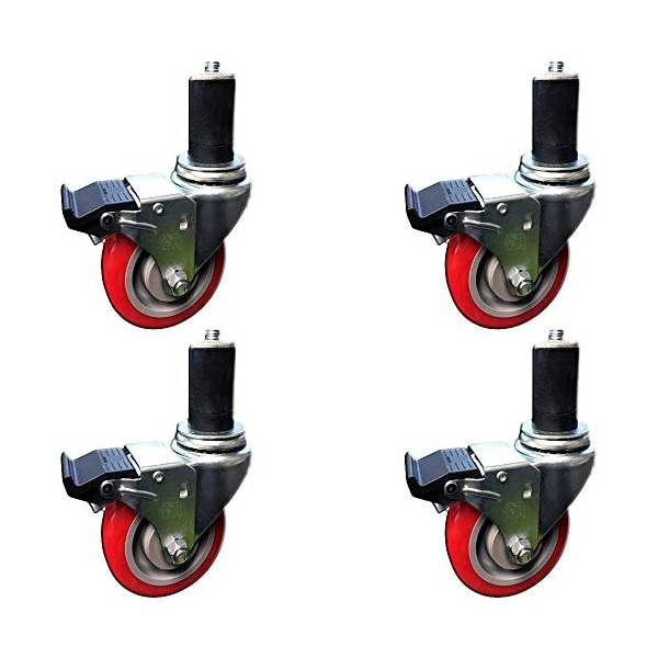 Casterhq NSF Certified, 4" Caster Wheel Set For Commercial Kitchen Prep Ta ND-M197-X9IF - main